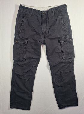 Levi's XX Cargo Pants Mens 34x32 Black Taper Stretch Utility Pockets Workwear